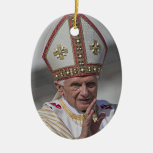 Pope Benedict XVI Ceramic Tree Decoration
