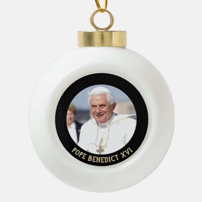 Pope Benedict XVI Christmas Tree Ornament (Front)