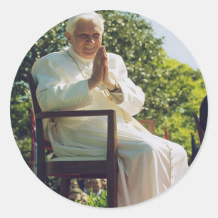 Pope Benedict XVI Guardian of Tradition Classic Round Sticker