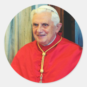 Pope Benedict XVI Official Style Portrait Classic Round Sticker