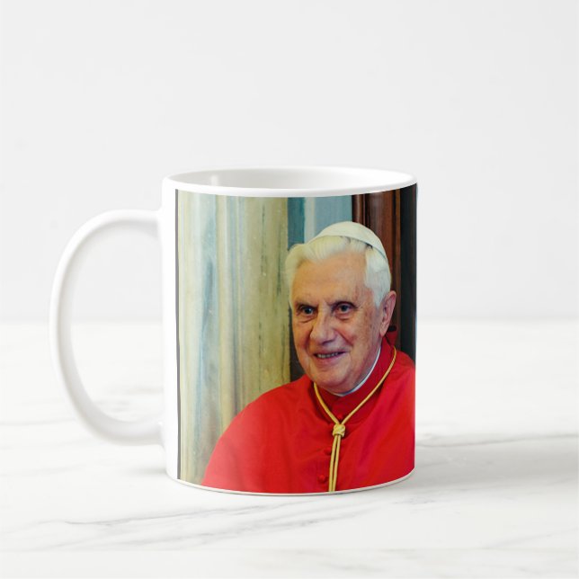 Pope Benedict XVI Official Style Portrait Coffee Mug (Left)