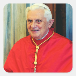 Pope Benedict XVI Official Style Portrait Square Sticker