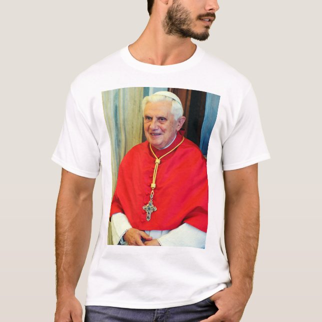 Pope Benedict XVI Official Style Portrait T-Shirt (Front)