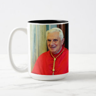 Pope Benedict XVI Official Style Portrait Two-Tone Coffee Mug