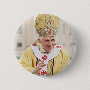 Pope Benedict XVI Poster 6 Cm Round Badge