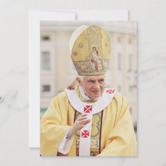 Pope Benedict XVI theologian of truth and humility Holiday Card
