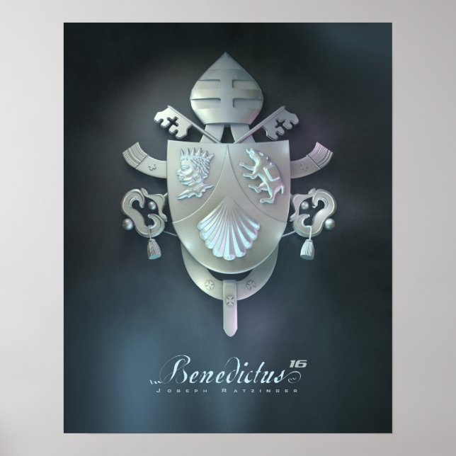 Pope Benedicts Coat of Arms Poster (Front)