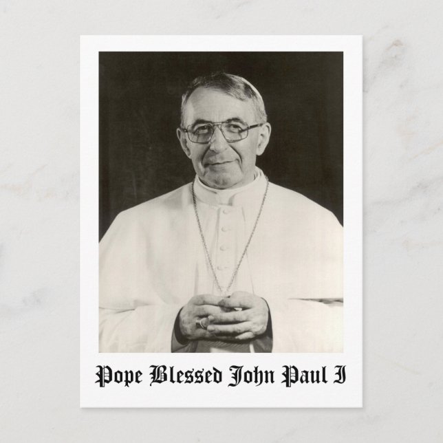 Pope Blessed John Paul I Postcard (Front)