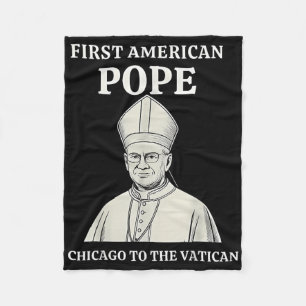 Pope Bobby Chicago – Funny Da Pope Catholic Humour Fleece Blanket