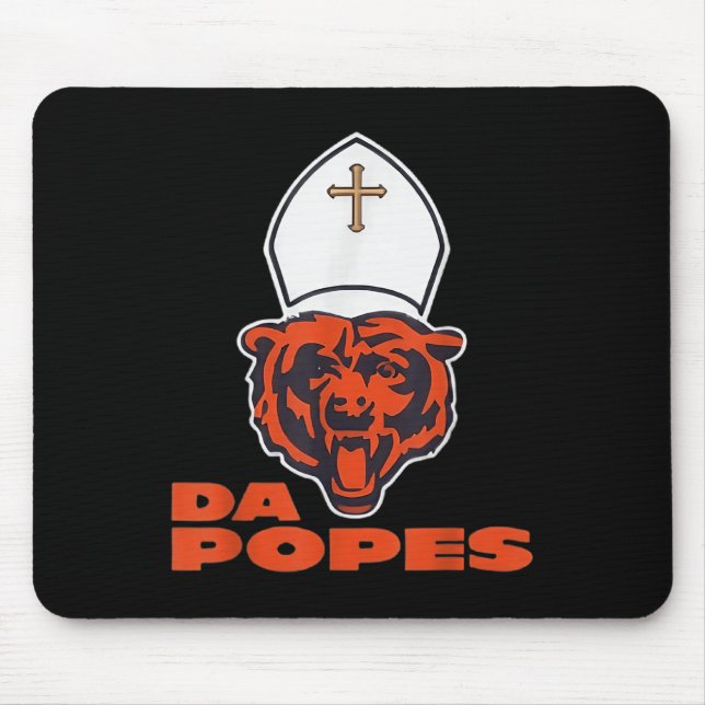 Pope Bobby Chicago – Funny Da Pope Catholic Humour Mouse Mat (Front)