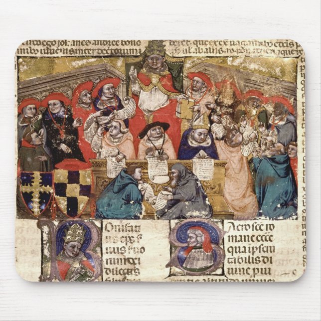 Pope Boniface VIII  presiding over a Mouse Mat (Front)