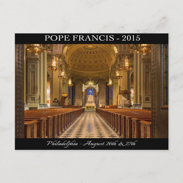 Pope Francis Philadelphia Post Card (Front)
