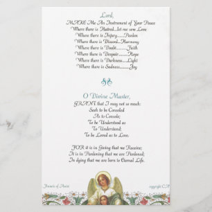 pope francis=st. francis simple prayer=angel