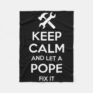Pope Funny Surname Birthday Family Tree Reunion Gi Fleece Blanket