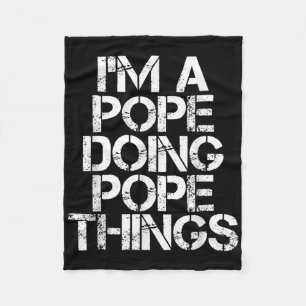 Pope Funny Surname Family Tree Birthday Reunion Gi Fleece Blanket