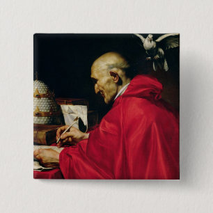 Pope Gregory the Great 15 Cm Square Badge