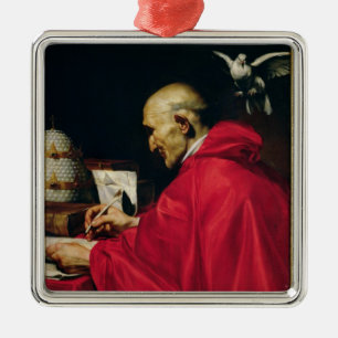 Pope Gregory the Great Metal Tree Decoration