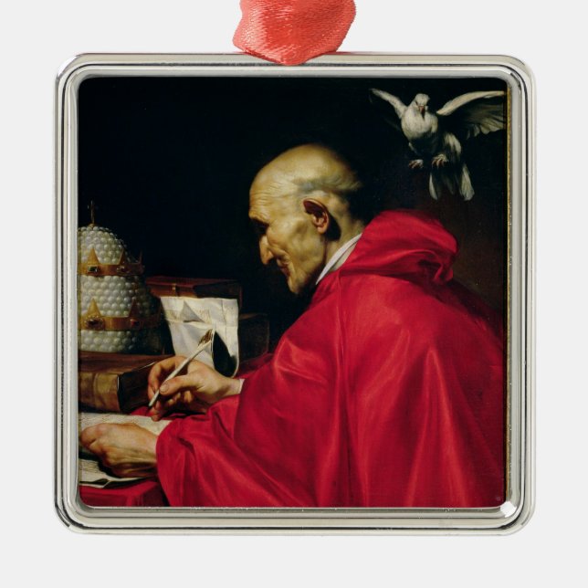 Pope Gregory the Great Metal Tree Decoration (Front)