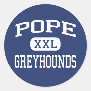 Pope - Greyhounds - High School - Marietta Georgia Classic Round Sticker