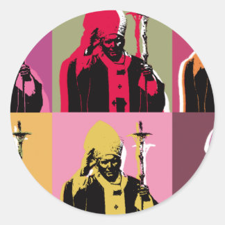 Pope John Paul II Classic Round Sticker