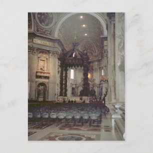 Pope John Paul II in the gallery in St Peter's Postcard