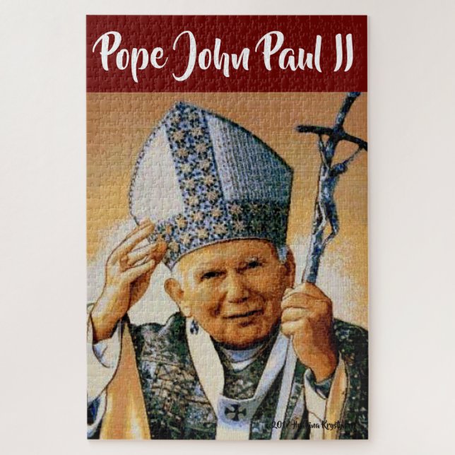 Pope John Paul II JIGSAW PUZZLE...THE POLISH POPE Puzzle (Vertical)