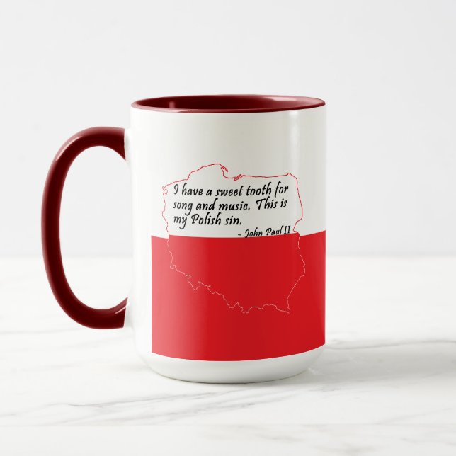 Pope John Paul II Quote Mug (Left)