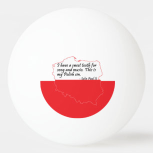 Pope John Paul II Quote Ping Pong Ball