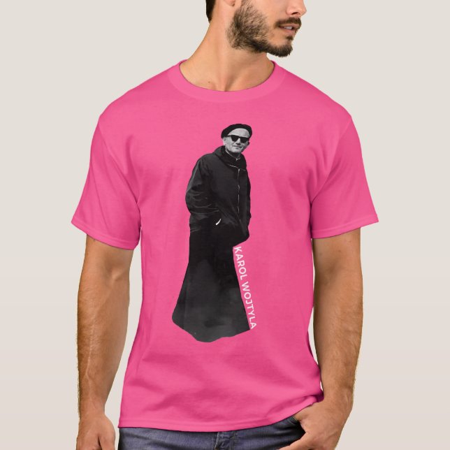 Pope John Paul Ii Sunglasses T-Shirt (Front)