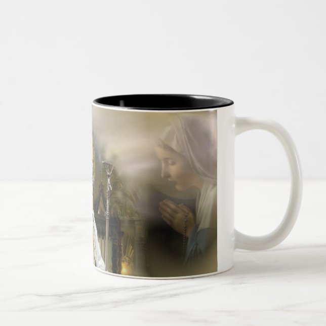 Pope John Paul II Two-Tone Coffee Mug (Right)