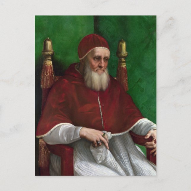 Pope Julius II by Raphael Postcard (Front)