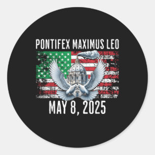 Pope Leo 2025 Pope Leo  Classic Round Sticker
