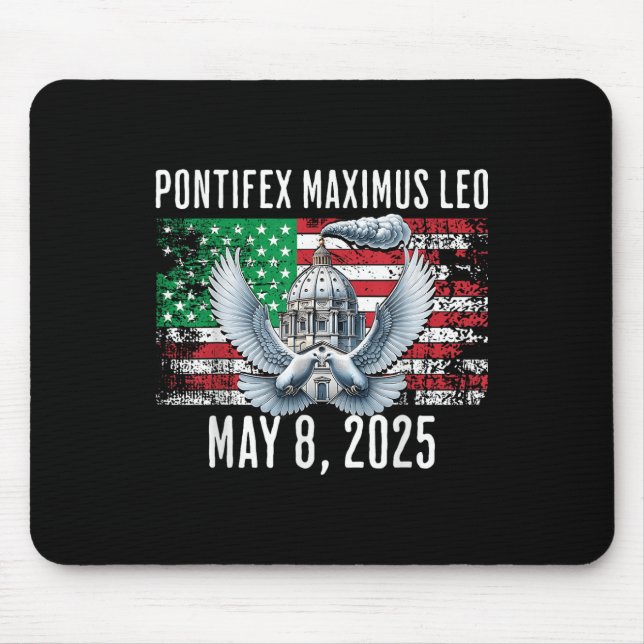 Pope Leo 2025 Pope Leo  Mouse Mat (Front)