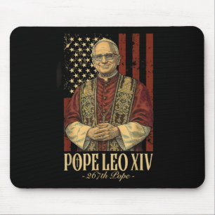 Pope Leo And America Us Pope Leo Xiv Mouse Mat
