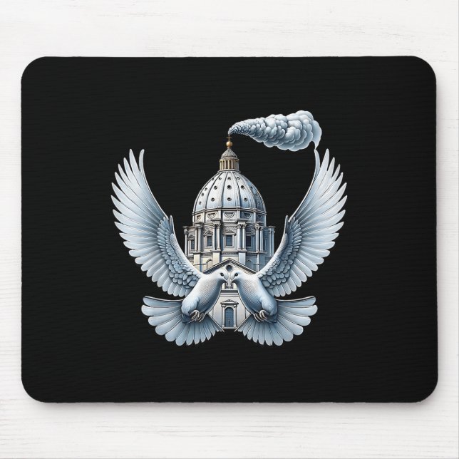 Pope Leo Doves Pope Leo  Mouse Mat (Front)