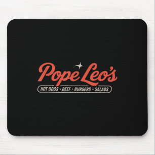 Pope Leo’s Hot Dogs Beef Burgers Salads Mouse Mat