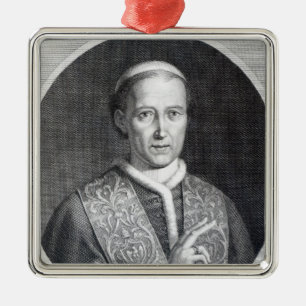 Pope Leo XII, engraved by Raffaele Persichini Metal Tree Decoration