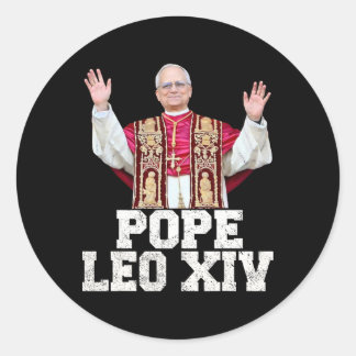 Pope Leo Xiv 1 Classic Round Sticker