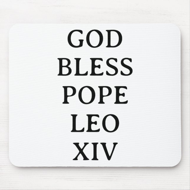 Pope Leo Xiv 3  Mouse Mat (Front)