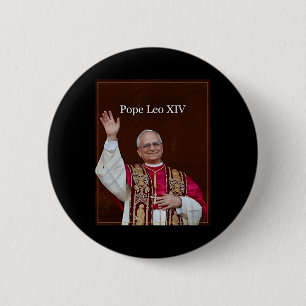 Pope Leo Xiv 6 Cm Round Badge