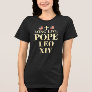 Pope Leo XIV – A New Era of Faith and Freedom Tri-Blend Shirt