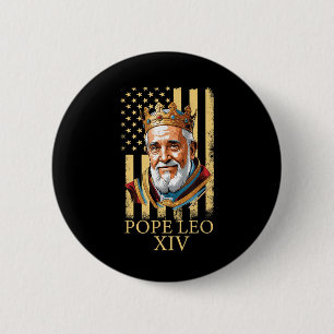Pope Leo Xiv, American Flag 2025 Vatican Leo Xiv E 6 Cm Round Badge