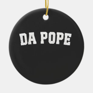 Pope Leo XIV Christian Church Da Pope Da  Ceramic Tree Decoration
