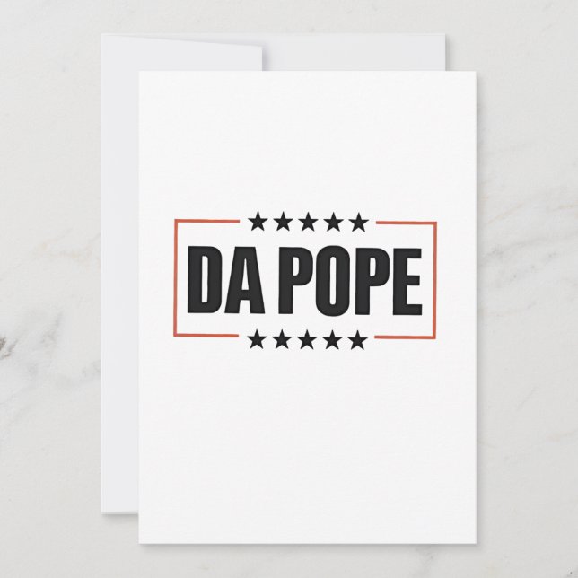  Pope Leo XIV Christian Church Da Pope  Holiday Card (Front)