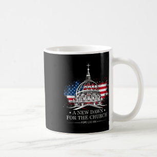 Pope Leo Xiv Christian Freedom Art Coffee Mug