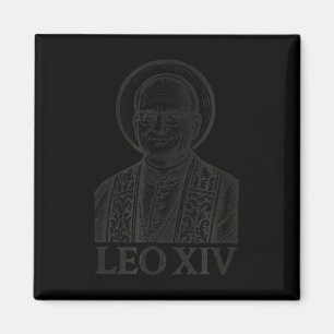 Pope Leo Xiv Christian _ Wood Print Rome & Vat Magnet