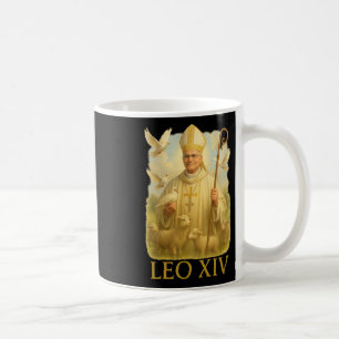 Pope Leo Xiv Doves - Christian Catholic Faith Insp Coffee Mug