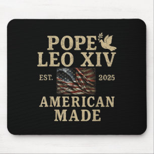 Pope Leo Xiv Est 2025 American Made Mouse Mat