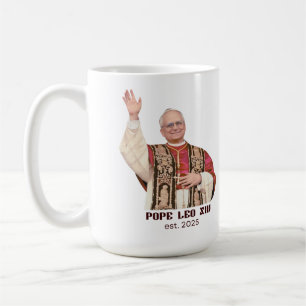 Pope Leo XIV Est 2025 Commemorative Coffee Mug