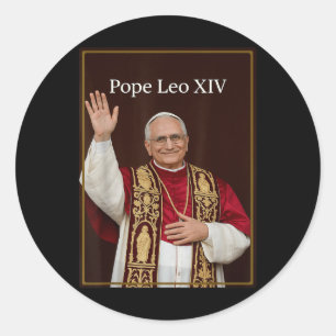 Pope Leo Xiv - God Bless Pope Leo Xiv Shirt  Classic Round Sticker